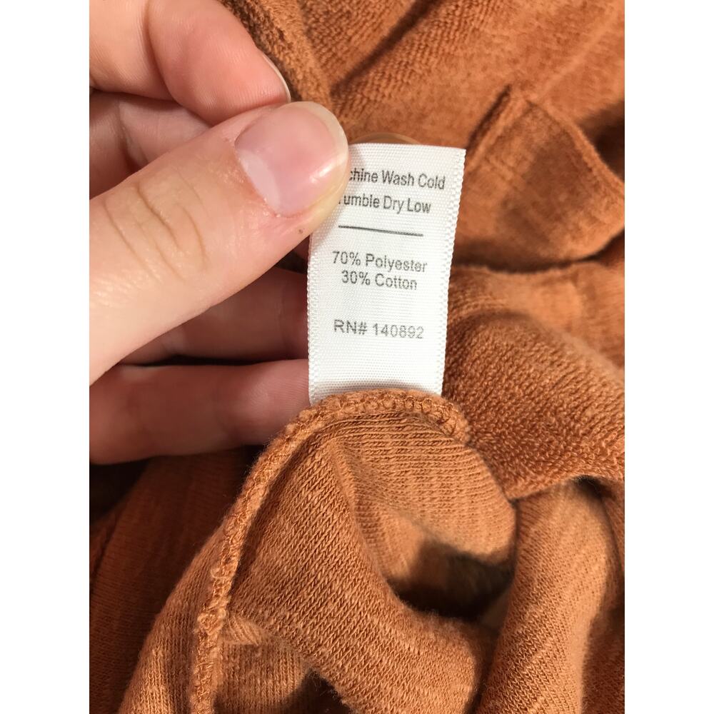 Marine Layer Set Women's Terry Out Resort Top Shorts Brown Casual Relaxed Vaca - Picture 13 of 16